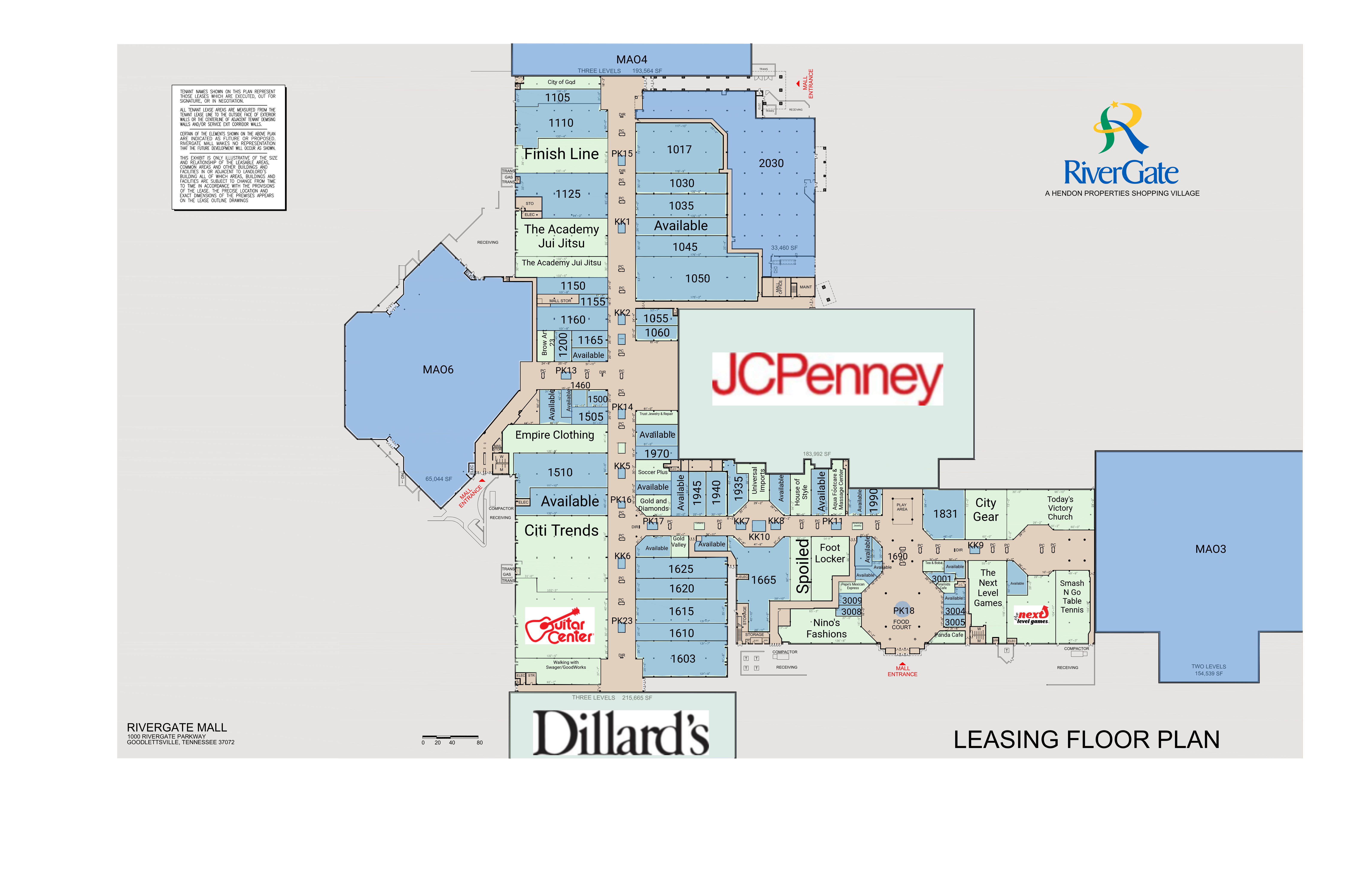 Goodlettsville Tn Rivergate Mall Retail Space For Lease